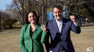 Gil McGowan and Cori Longo, Alberta Federation of Labour